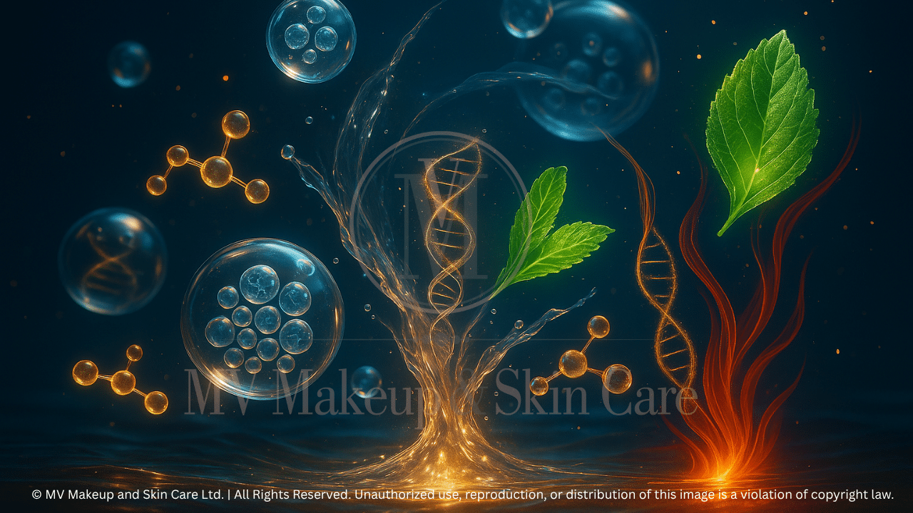 needle-free skincare peptides hyaluronic acid red algae DNA visual